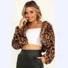 chaqueta de leopardo falsa