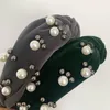 Mode rivet femmes bandeaux Vintage perle filles designer bandeaux Boutique velours femmes bâtons de cheveux accessoires de cheveux pour les femmes