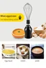 Freeshipping 3-in-1 Rostfritt stål 2-hastigheter Immersion Electric Blender Food Mixer Kök Vegetabilisk Köttkvarn 500ml Chopper Whisk