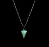 Natural Crystal Pendant Gemstone Jewelry Amethyst Aquamarine Necklace Diamond Gift Raw Stone Teacher Gifts Personliga smycken Jyutd