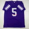 Пользовательский новый ладайнский Томлинсон TCU Purple College College сшит футбольный трикотаж добавить любой номер имени