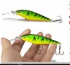 1 pcs listra colorida padrão 11cm 10.5g isca dura minnow isca iscas de pesca baixo baixo gancho de água fresco mergulho perch wobbler peixe