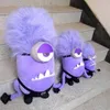 Boneca de pelúcia Purple Minions Meu malvado favorito Mesmo parágrafo Brinquedos de pelúcia divertidos CriançasPeluche presente infantil LJ200915