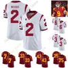 USC Trojans Southern California Football Jersey NCAA College 7 Stephen Carr 15 Drake London 8 Amon-Ra St. Brown 93 Marlon Tuipulotu