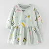 Marke Qualität Frühling Kleider für Mädchen 100% Baumwolle Baby Mädchen Kleidung Langarm Tops Kinder Kleidung Säuglings Kleid 220106