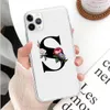 Englische Buchstaben Hülle für 12mini 12 pro max Schutzhülle Transparent Soft Shell IPhone11promax Handyhülle für Samsung