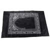 Alfombra de oración islámica alfombra trenzada portátil Zipe portátiles mantas de brújula alfombras de bolsillo de viaje alfombras de oración musulmana adoración musulmana f0524