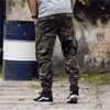 Novo jogging camuflagem leggings homens casuais multi bolso macacão japonês juventude harun calças masculinas hip hop calças lj201104