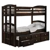 米国在庫寝室家具二段ベッドトランドル（ツイン/ツイン）のESPRESSO 40000218I