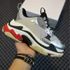 Paris Platform Sneakers Triple S Fashion flat casual shoes crystal bottom All Black White Green Pink Red Luxurys Designers 17FW Chunky style trainers Comfortable