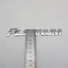 For Toyota Platinum Emblem Car Logo 3D Letter Sticker Chrome Silver Rear Trunk Nameplate Auto Badge Decal211v