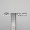 Per Toyota Platinum Emblem Car Logo 3D Letter Sticker Chrome Silver Rear Trunk Targhetta Auto Badge Decal291d