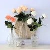 Artificial flower feel moisturizing rose DIY bridal bouquet photo prop home wedding decor fake flower Valentine's Day gift 11pcs LJ200910