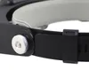 顕微鏡81001-F 1.2x 1.8x 2.5倍3.5倍の手の虫眼鏡ヘッドバンド拡大鏡ヘッドマウント型LEDライトルーペはジュエリー用