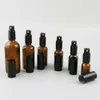 Refillable Amber Clear Glass parfum perfume Bottles With Aluminum Sprayer Sample Bottle Travel Vials Containers 500pcs