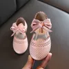 Sandalias Niños para niños Zapatos de verano con recortes de princesa de nudo de arco