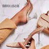 Sandaler kvinnor Lupita Metallic Mules PVC Top Strap Transparent Curved Ladies Clear Fashion Summer Crystal Heel Shoes Slippers5859657