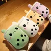 2022 Kawaii reversible boba peluche juguetes de doble cara burbuja té muñeca suave relleno boba boba té té juguete regalos de Navidad para niños
