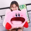 Cartoon Kirby Stuffed Plush Animal Hat Plush Doll Headgear Pillow Nap Baby Birthday Toys LJ200902