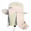 Cloches unisex rybak mesh wiadra kapelusz mężczyźni szerokie grzbiet okrągły kemping słoneczne czapki kobiety piesze szyi klapka czapka ochrona Mosquitos A11
