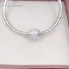 DIY Charm Bracelets  jewelry pandora murano spacer for bracelet making bangle Opalescent White Crystal bead for women men birthday gifts wedding party 791722NOW
