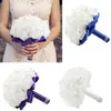 Artificial Rose Flower Bouquet Holding Flowers Bridal Bride Wedding Party Bouquet Bridesmaid Gift Beautiful Home Table Decor8880607959441