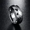 Anneaux de mariage Bonlavie High Polissing Men Ring Tungsten Carbide Multifaceted Men039s Jewelry Promise Band anillos para hombres2126909