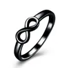 new 3 Colors plating 925 Silver Ring Infinity Ring Band ring for Women Fashion Wedding Jewelry Gift size US6/7/8/9/10