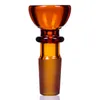 Rauchen buntes Pyrex dickes Glas 14 mm 18 mm männlicher Gelenk-Trichter-Schüssel-Filter austauschbarer tragbarer trockener Kräuter-Tabak-Öl-Rigs-Shisha-Bongs-Handpfeifen-Werkzeug DHL-frei