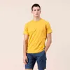 Camiseta sólida de verão 100% algodão compacto-siro girando o-pescoço tops de alta qualidade plus size roupas si980698 220118