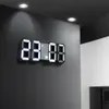 3D USB светодиодные цифровые часы настенные электронные стола стола для рабочего стола будильник 12/24 часа дисплей украшения дома будильник вверх ночные огни 201118