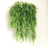 Konstgjorda Växter Vines Ferns Persiska Rattan Fake Hängande Växt Faux Boston Fern Bröllop Garland Wall Decor JK2101XB