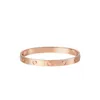 Loves Bracciali firmati Gioielli di lusso Braccialetto da donna Classico 5.0 Vite Acciaio al titanio Lega Placcato in oro Artigianato Oro/Argento/Rosa Bracciale mai sbiadito Non allergico