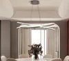 Lampade a sospensione a Led moderne cromate in oro per la lampada da soffitto del negozio della barra della cucina della sala da pranzo 90-260 V Spedizione gratuita