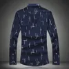 Men Shirts Long Sleeve Summer Print Shirt 2020 Mens Dress Shirts Casual Fashion White Blue Plus Size M- 4XL 5XL 6XL 7XL #3013256A