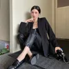 Kadın Ceket Uzun Ceket Siyah Rüzgarlık Korse Lady Ince Moda Kıyafet Cep Dış Giyim Siper Businss Takım Mont S-L