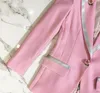 Automne hiver Blazers élégant basique veste coupe ajustée décontracté mode manteau à manches longues fleur Blazer Mujer 2020