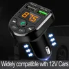 E5 CAR BLUETOOTH 5 0 FM MP3 Player Sändare Wireless Hands Audio Mottagare TF 3 1A USB Fast Charger Car Accessories1271e