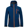 Spring Autumn Outdoor Man Soft shell Jacket Waterproof Thermal Hooded Coat Anti-UV Breathable Men Camping Hiking Jacket 201127