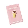 Macaron Color Ice Cream Passport täcker söta passhållare resetillbehör