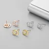 2021 New Brand Designer Double Letters Earrings Ear Studs Gold Tone Earring For Women Men Wedding Party Jewelry Gift