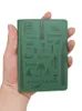 Högkvalitativ Emboss Saudiarabien Pass Cover PU Passport Holder Bag Green