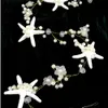 Bruids Bruiloft Haar Accessoires Handgemaakte Sieraden Starfish Hoofdband Tiara Lange Haar Vine Bruidsmeisjes Haar Ornamenten Accessoire J0113