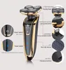 Mäns 5D-rakapparat grooming elektrisk vattentät elektrisk rakhyvel för män uppladdningsbar skägg rakningsmaskin med extra blad