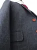 Lã escura cinza espinha de aranha Tweed alfaiate fita fita fita fita para homens retro cavalheiro estilo feito sob encomenda Mens 3 peça terno 201027