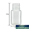 Klar / Vit / Amber / Blå Petflaska, 10 ml Runda tomma plastflaskor med svart vrid-öppen dispenseringslock x 10