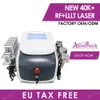 Machine de cavitation ultrasonique pour perte de poids 40K, laser Lipo RF, amincissant, élimination de la cellulite, réduction du vide, radiofréquence multipolaire