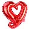 Palloncini in foglio di alluminio a forma di cuore con gancio da 18 pollici Decorazione gonfiabile della festa nuziale San Valentino Compleanno Baby Shower Aria
