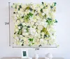 1m*1m artificial flower wedding decoration background wall silk rose Peony hydrangea tulip mix plant simulation flowers row