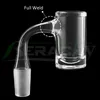 DHL!!! Beracky Full Weld High Brid Beveled Edge Smoking Quartz Banger 2.5mm Wall 25mmOD 10mm 14mm 18mm Nails For Dab Rigs Bongs